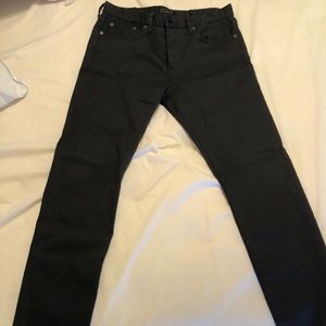 Men’s dark gray slim jeans